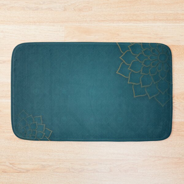 Item preview, Teal Blue Lotus Mandala Pattern – Elegant Boho Background designed and sold by Apurva Joshi.