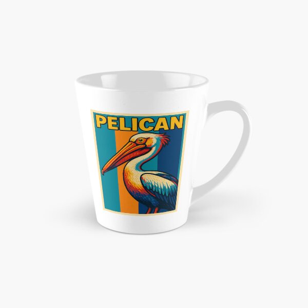 Item preview, Retro Pop Art Poster Illustration of a Pelican | Bold Coastal Bird Print with Dramatic Beak Silhouette, Ocean Aesthetic & Vintage Nautical Wall Art Decor designed and sold by PaintedPixels01.