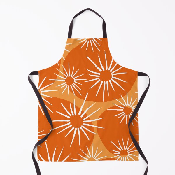 Item preview, Mid-Century Modern 1950's Orange Sunburst Pattern designed and sold by DEC02.