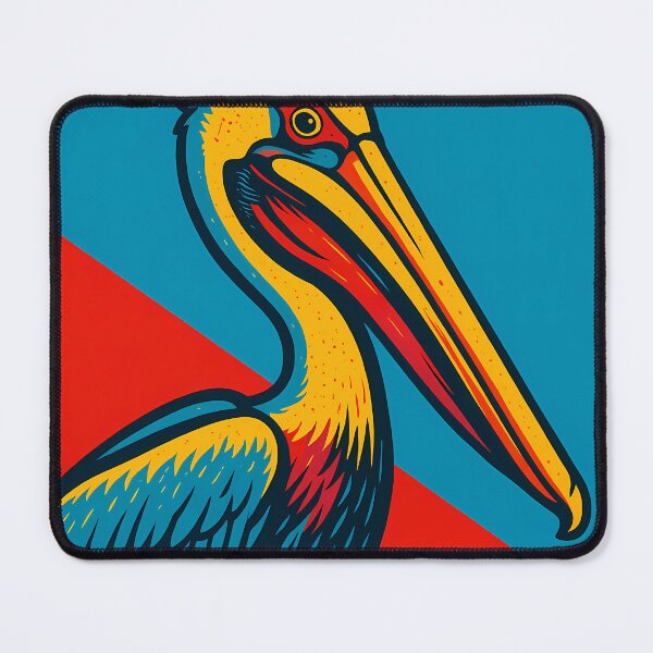Item preview, Retro Pop Art Poster Illustration of a Pelican | Bold Coastal Bird Print with Dramatic Beak Silhouette, Ocean Aesthetic & Vintage Nautical Wall Art Decor designed and sold by PaintedPixels01.