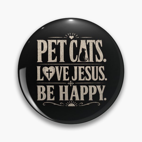 Item preview, Pet Cats Love Jesus Be Happy designed and sold by zoes-ink.