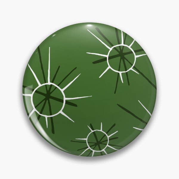 Item preview, Mid-Century Modern Sunburst Designs On Olive Green Background designed and sold by DEC02.