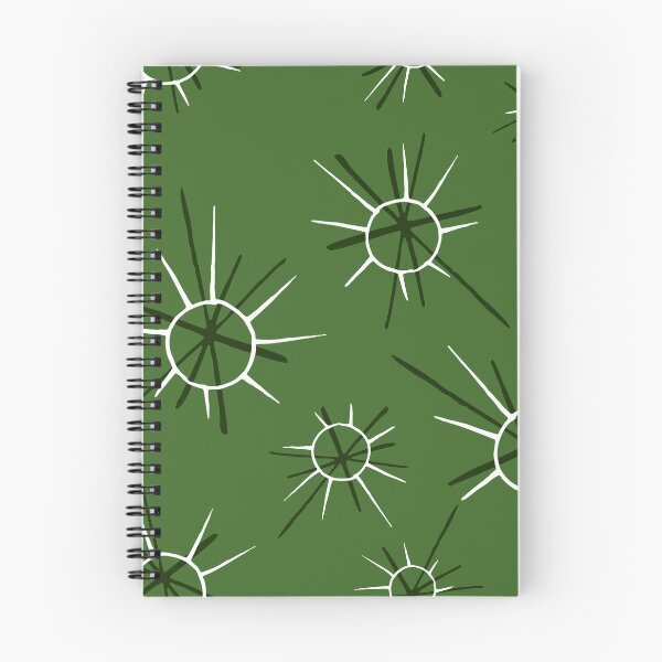 Item preview, Mid-Century Modern Sunburst Designs On Olive Green Background designed and sold by DEC02.