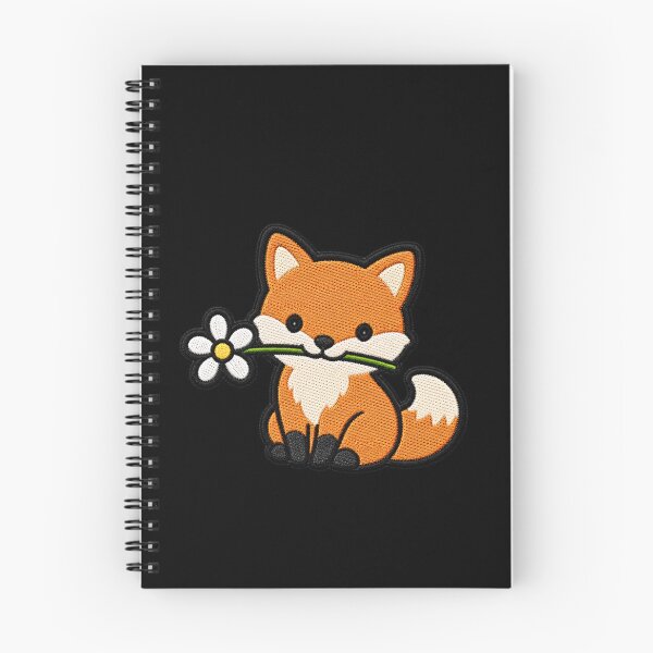 Item preview, Cute Fox Holding a Flower Embroidery Patch designed and sold by ColorSplash123.