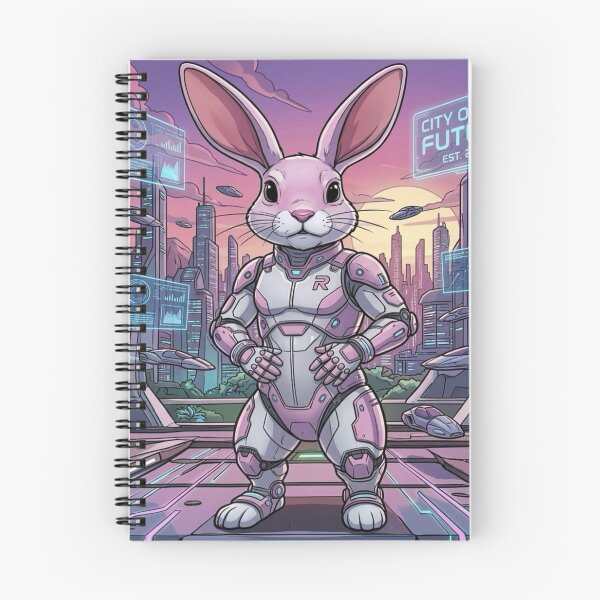 Item preview, Cyberpunk Space Bunny Mech Soldier Sci Fi Art designed and sold by KabronX.