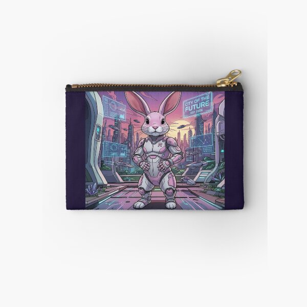 Item preview, Cyberpunk Space Bunny Mech Soldier Sci Fi Art designed and sold by KabronX.