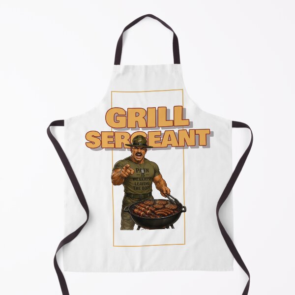 Artikelvorschau, Grill Sergeant entworfen und verkauft von Giddy Bear Gifts.