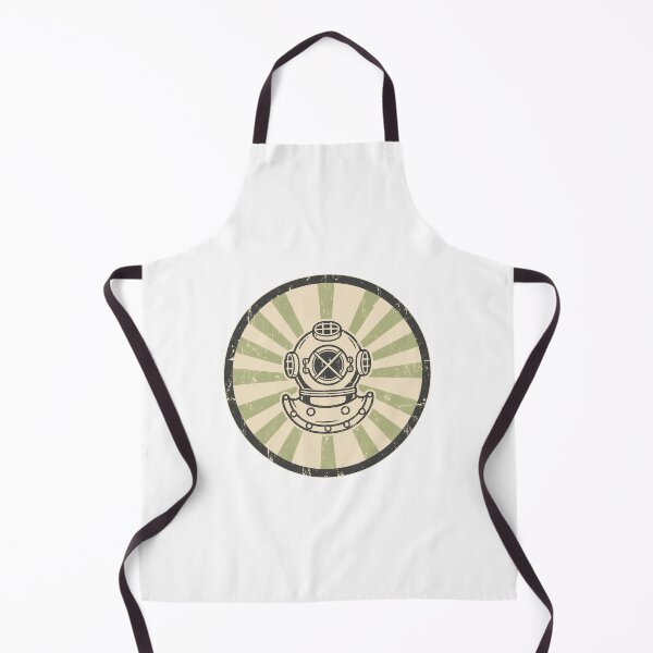 Item preview, Vintage Deep Sea Diver Helmet Retro Nautical Sticker designed and sold by FestivityFinds.