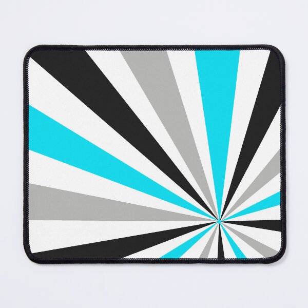 Item preview, Mid-Century Modern Aqua, Gray, White, Black Sunburst Design  designed and sold by DEC02.