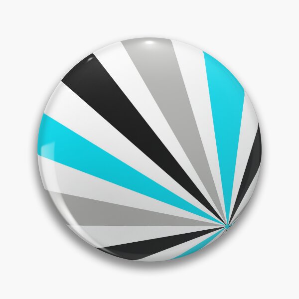 Item preview, Mid-Century Modern Aqua, Gray, White, Black Sunburst Design  designed and sold by DEC02.