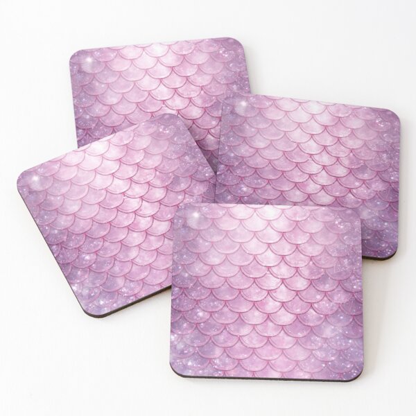 Item preview, Light Pink Cute Mermaid Print designed and sold by SeaStarMermaids.