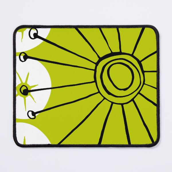 Item preview, Mid-Century Modern Lime Green And White Sunburst Designs designed and sold by DEC02.