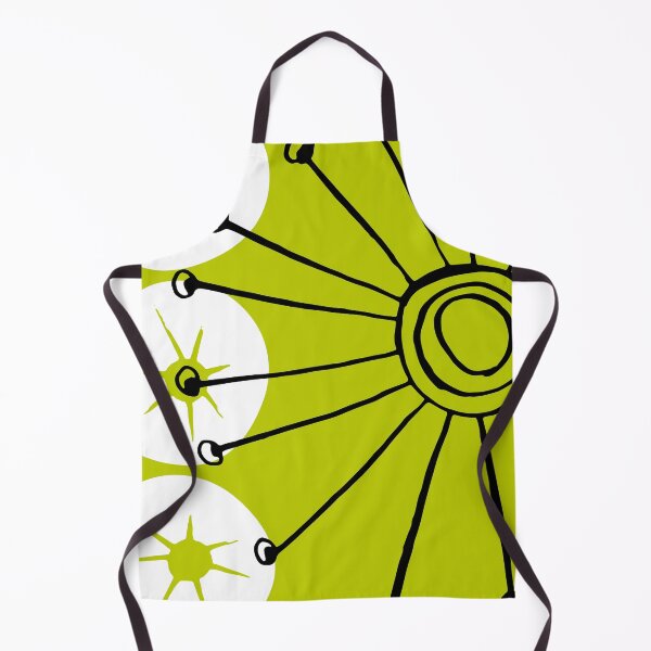 Item preview, Mid-Century Modern Lime Green And White Sunburst Designs designed and sold by DEC02.