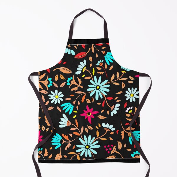 Item preview, Midnight Daisy Garden Vivid Botanical Art designed and sold by Stitched Stories.