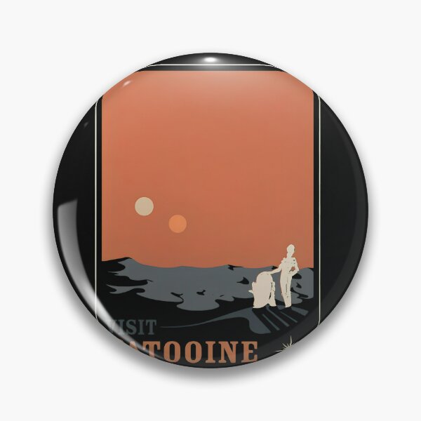 Item preview, Desert Planet Binary Sunset Vintage Poster designed and sold by Kartezartion.