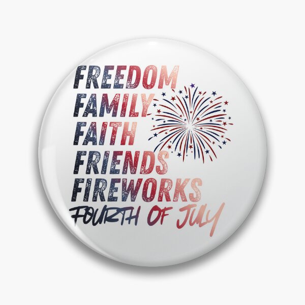 Item preview, Freedom Family Faith Friends Fireworks Fourth Of July designed and sold by DopeTeezCompany.