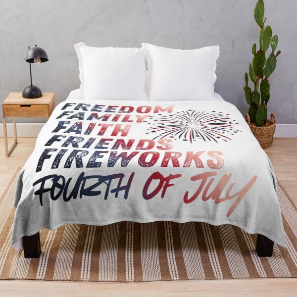 Item preview, Freedom Family Faith Friends Fireworks Fourth Of July designed and sold by DopeTeezCompany.