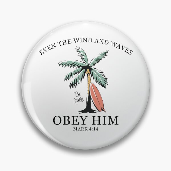 Item preview, Even The Wind and Waves Obey Him Retro designed and sold by suhairee-studio.