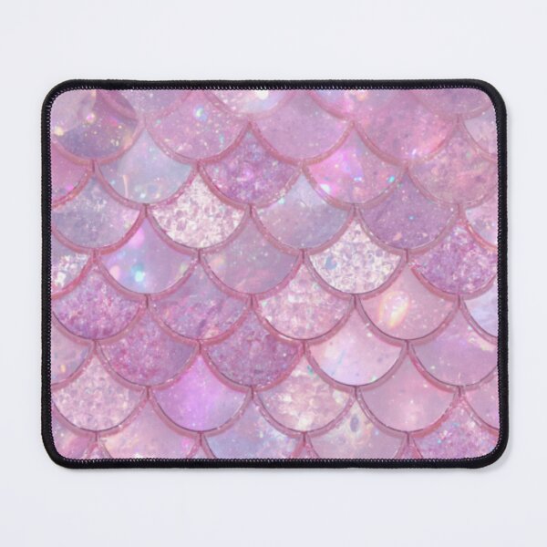 Item preview, Sparkly Light Pink Cute Mermaid Print designed and sold by SeaStarMermaids.