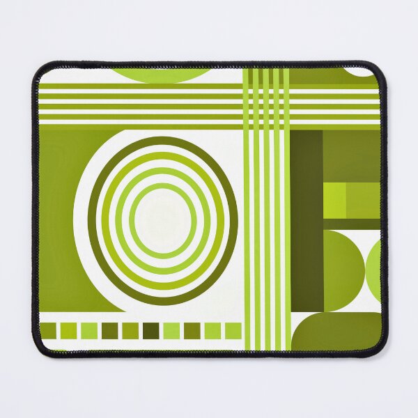 Item preview, Mid-Century Modern Lime Green Bauhaus Retro Pattern designed and sold by DEC02.