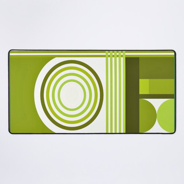 Item preview, Mid-Century Modern Lime Green Bauhaus Retro Pattern designed and sold by DEC02.
