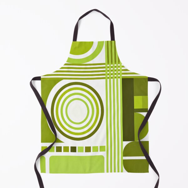Item preview, Mid-Century Modern Lime Green Bauhaus Retro Pattern designed and sold by DEC02.