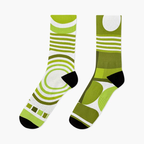 Item preview, Mid-Century Modern Lime Green Bauhaus Retro Pattern  designed and sold by DEC02.
