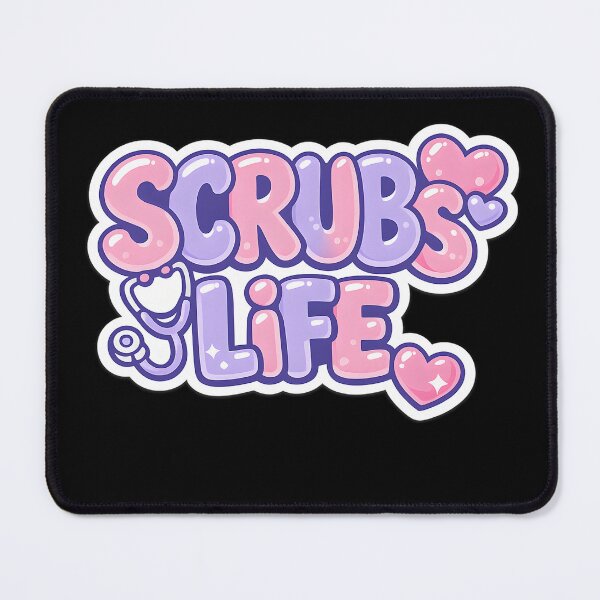 Item preview, Scrubs Care Life Cute Nurse Sticker Funny Nurse Life Gift RN Nursin designed and sold by VaultVibes.