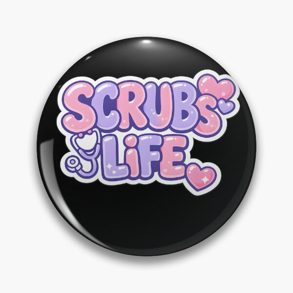 Item preview, Scrubs Care Life Cute Nurse Sticker Funny Nurse Life Gift RN Nursin designed and sold by VaultVibes.