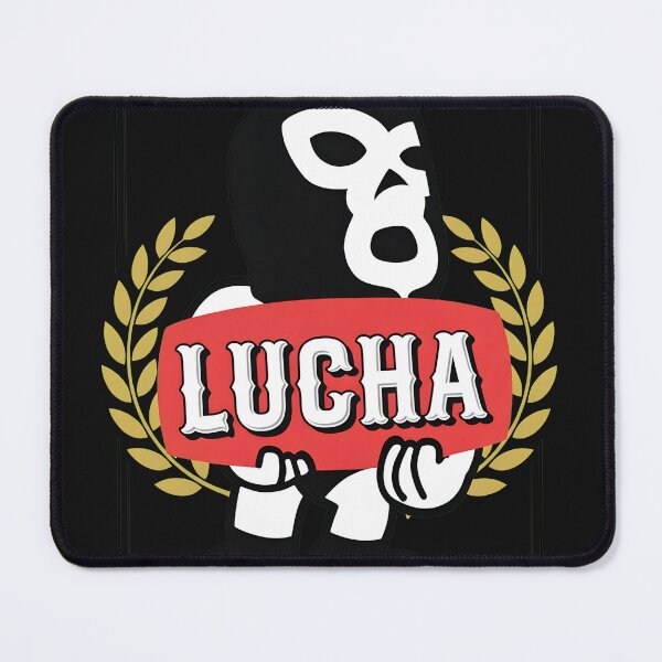 Item preview, Cartoon Lucha Mask Holding Banner Graphic designed and sold by Kartezartion.
