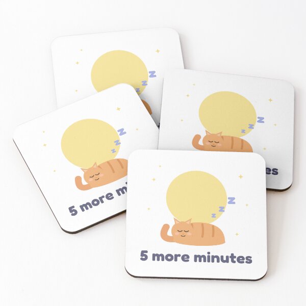 Item preview, Five More Minutes Sleepy Cat designed and sold by HeyElan.