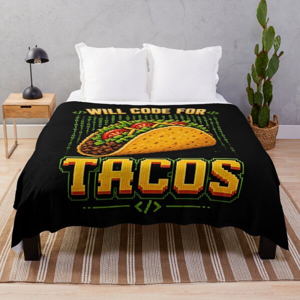 Item preview, Will Code for Tacos designed and sold by zoes-ink.