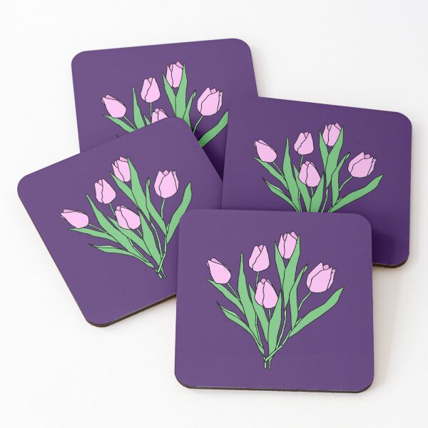 Item preview, Pink Tulip Bouquet Minimalist Floral Art designed and sold by ubborn.