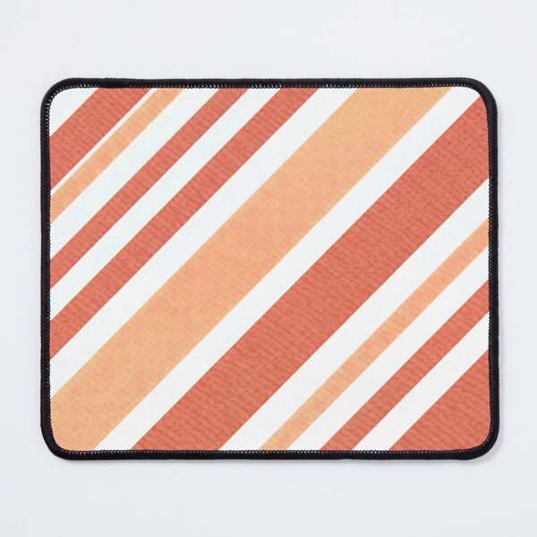 Item preview, Terracotta and Cream Retro Diagonal Stripes designed and sold by SplashTastic.
