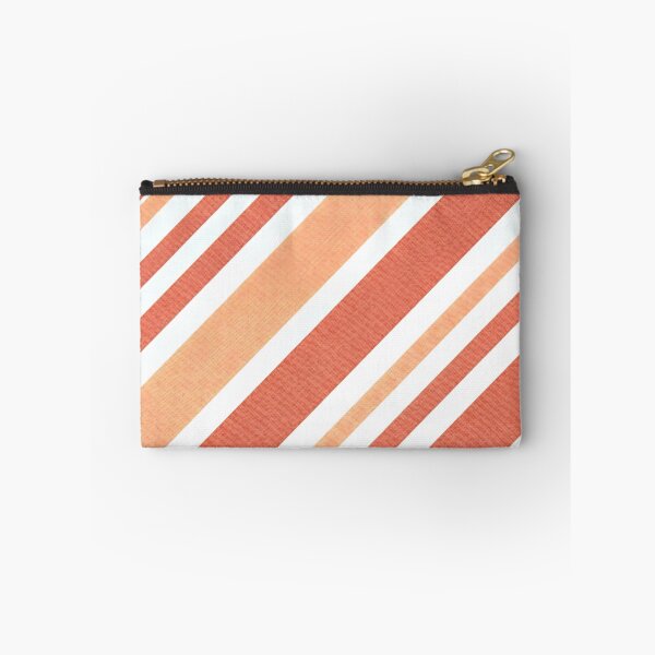 Item preview, Terracotta and Cream Retro Diagonal Stripes designed and sold by SplashTastic.