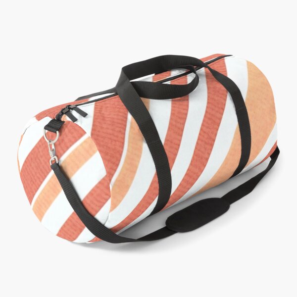 Item preview, Terracotta and Cream Retro Diagonal Stripes designed and sold by SplashTastic.