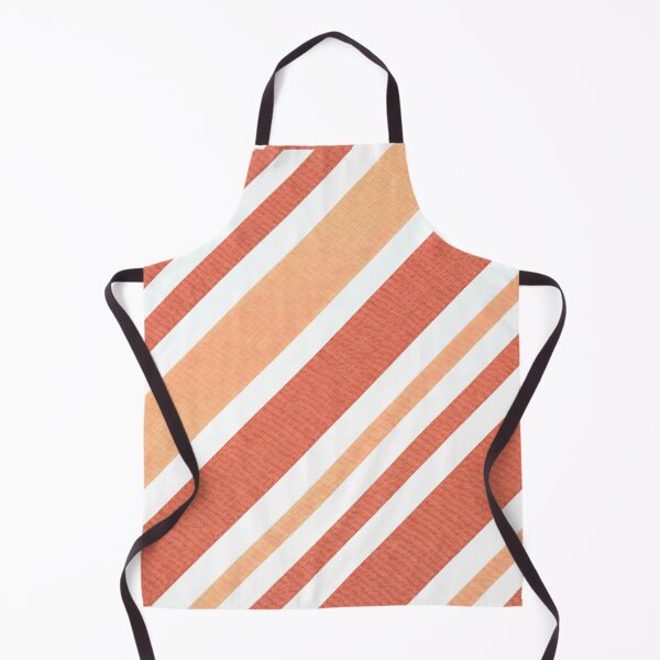 Item preview, Terracotta and Cream Retro Diagonal Stripes designed and sold by SplashTastic.