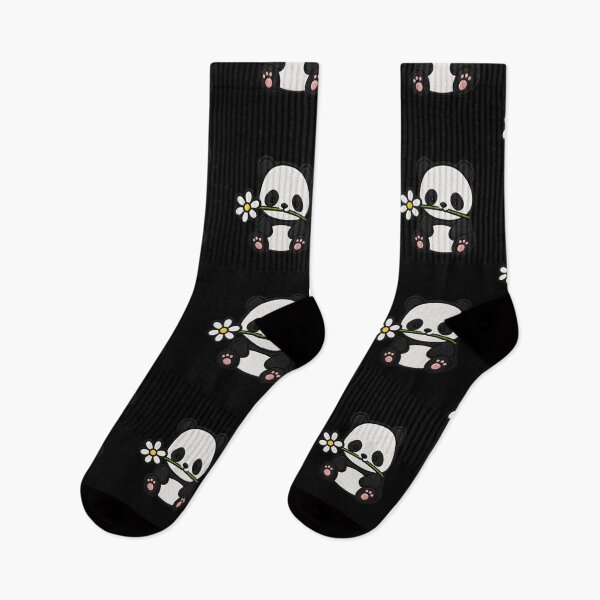 Item preview, Cute Panda Holding a Flower Embroidery Patch designed and sold by ColorSplash123.