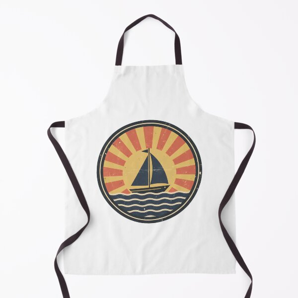 Item preview, Vintage Sailboat Sunset Ocean Retro Travel Stickers designed and sold by FestivityFinds.