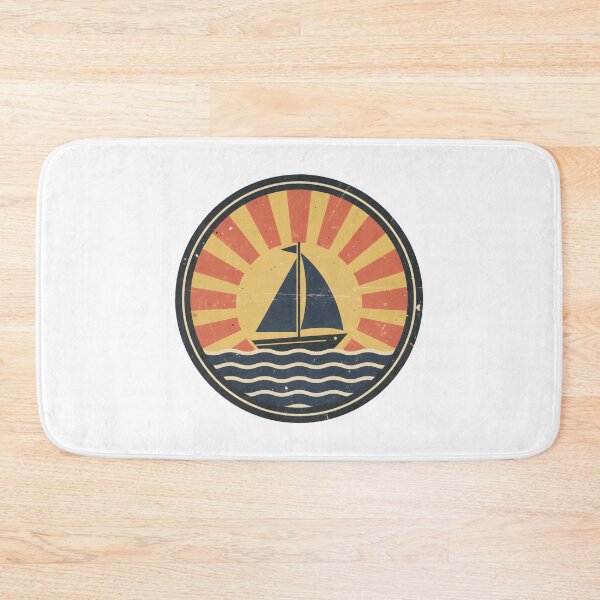 Item preview, Vintage Sailboat Sunset Ocean Retro Travel Stickers designed and sold by FestivityFinds.