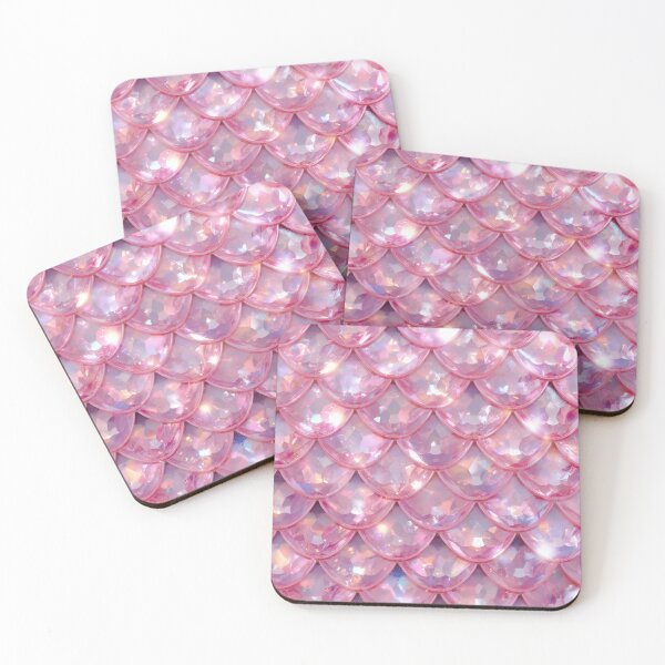 Item preview, Sparkly Cute Pink Mermaid Print designed and sold by SeaStarMermaids.