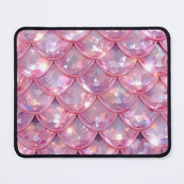 Item preview, Sparkly Cute Pink Mermaid Print designed and sold by SeaStarMermaids.