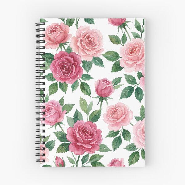 Item preview, Vibrant Pink Rose Watercolor Pattern designed and sold by wissal.studio.