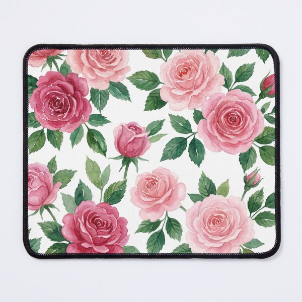 Item preview, Vibrant Pink Rose Watercolor Pattern designed and sold by wissal.studio.