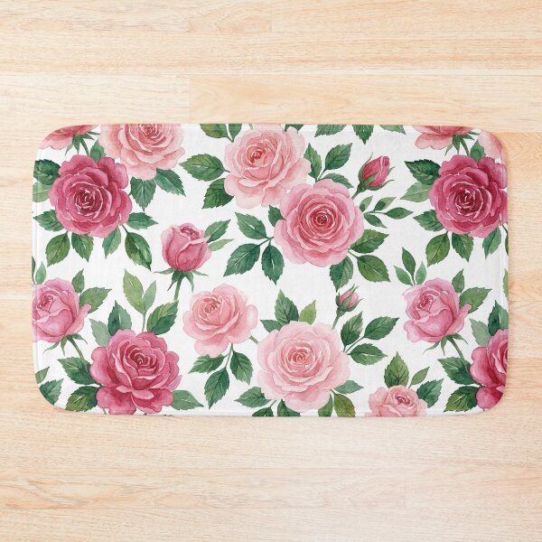 Item preview, Vibrant Pink Rose Watercolor Pattern designed and sold by wissal.studio.