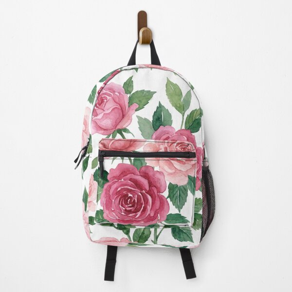 Item preview, Vibrant Pink Rose Watercolor Pattern designed and sold by wissal.studio.