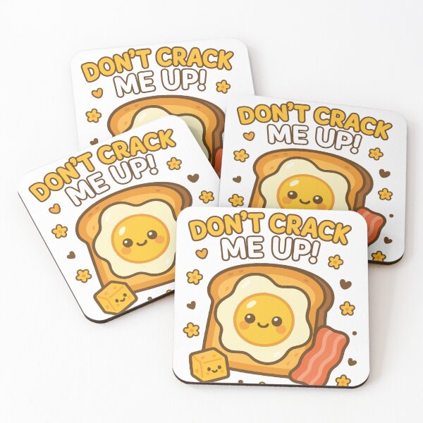 Item preview, Don't Crack Me Up Cute Egg Toast Kawaii designed and sold by Itjung-Room.