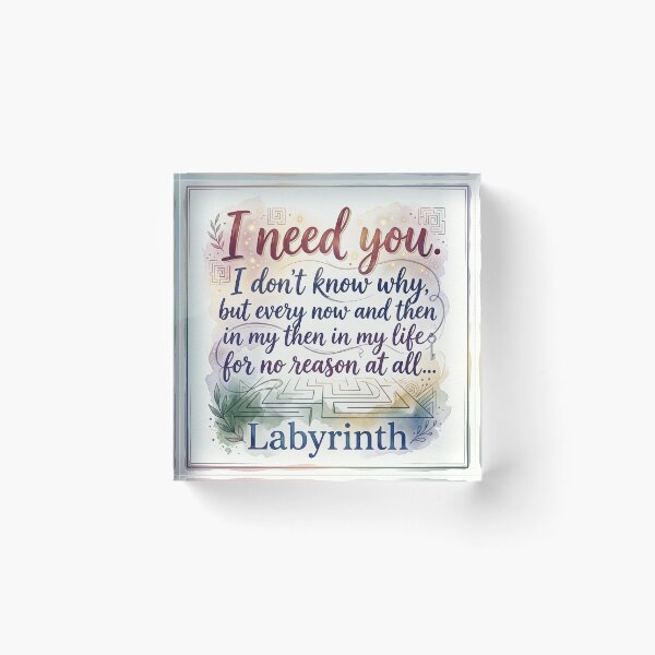 Item preview, I need you. Labyrinth  designed and sold by Lbeck1869.
