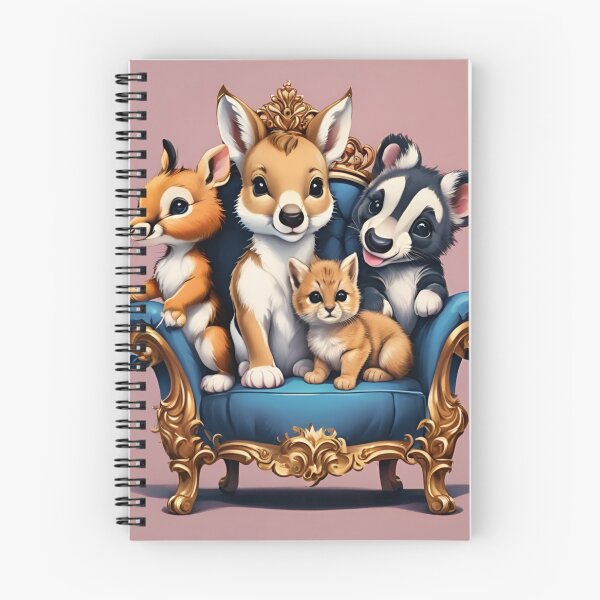 Item preview, Royal Baby Animals Posed on Gold Velvet Throne designed and sold by CASASIS_MERCH.