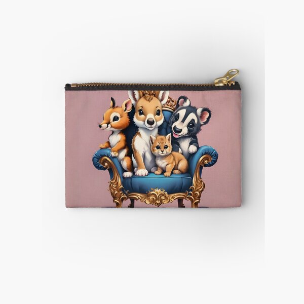 Item preview, Royal Baby Animals Posed on Gold Velvet Throne designed and sold by CASASIS_MERCH.